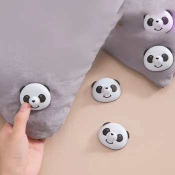 8db Ágynemű lepedő csipesz Megfogók Ágynemű övrögzítő Matrachuzat takaró tartó rögzítők Csúszásmentes Panda klipes megfogó