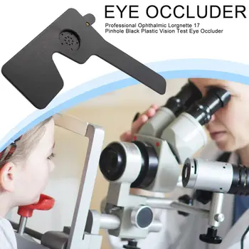 Professional Ophthalmic Lorgnette 17 Pinhole Black Plastic Vision Test Eye Occluder