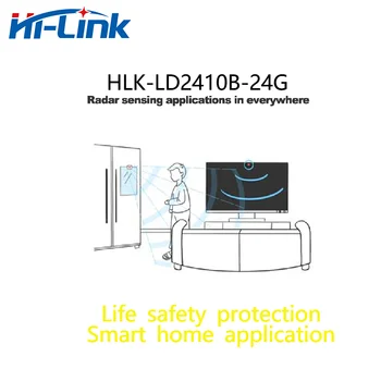 HLK-LD2410B-24GHz emberi jelenlét állapotérzékelő modul támogatja a Bluetooth rendszer kimenetét 3.3V