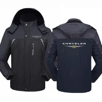 CHRYSLER 2023 Férfi új téli nyomtatás Vastagított széldzseki kabátok Népszerű vízálló melegítő hidegálló kényelmes kabátok felsők
