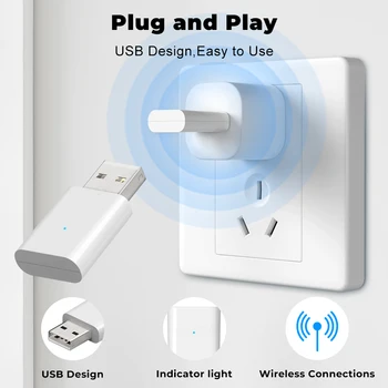 Tuya Smart Life ZigBee 3.0 jelismétlő USB bővítő Intelligens otthoni automatizálás jelerősítő ZigBee átjáróhoz ZigBee2MQTT