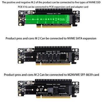 2X PCIe 4.0 Channel Splitter bővítő kiemelő kártya 8+4+4Hyper Ultra Quad VROC M.2 NVME port bővítő kiemelő kártya