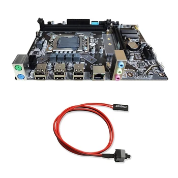 x79 játékra tervezett PC-alaplap kapcsolókábellel LGA1356 2XDDR3 ECC REG memóriafoglalat M.2 NVME SATA3.0 alaplap szett