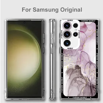 Telefontok Samsung Galaxy S23 FE S21 készülékhez Megjegyzés 10 S20 FE S22 Plus Megjegyzés 20 Ultra S23 Ultra S10 Plus divatos márványborítás