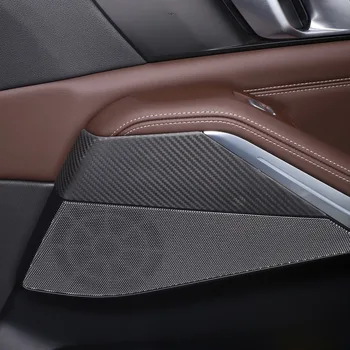 BMW X5 G05 X7 G07 2019 2020 2021 2022 valódi szénszálas autó belső ajtópanel burkolat burkolat matrica autó kiegészítők
