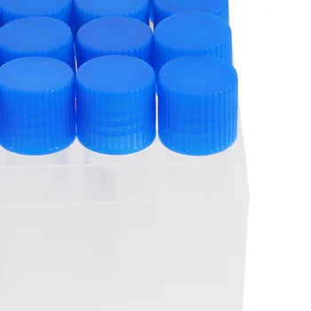 5 ml Krioviális fagyasztócsövek Üvegtartályok folyadékokhoz Műanyag vizsgálati kísérlet kellékek Minta dugaszolható