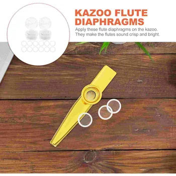 Kazoo Fuvola membránok cseréje PE univerzális Kazoo fuvola alkatrészek Műanyag hangszerek Tartozékok