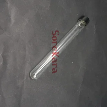 LOT 5 18x180mm üveg kémcső Kerek alj csavaros kupakkal a Kémiai Laboratórium számára