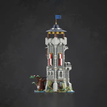 Moc Kreatív szakértői ötletek Középkori őrtorony modell építőelemek Építészet Kockák összeállítása DIY játékok gyerekeknek Ajándékok