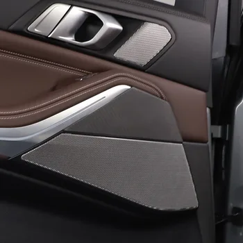 BMW X5 G05 X7 G07 2019 2020 2021 2022 valódi szénszálas autó belső ajtópanel burkolat burkolat matrica autó kiegészítők
