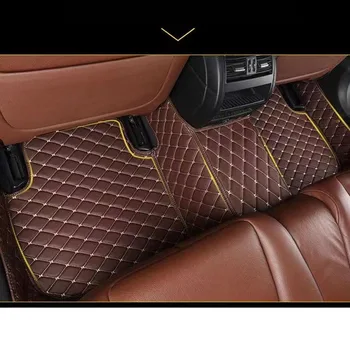 Autó padlószőnyegek Peugeot 2008 P24 2020 2021 2022 Luxus bőrszőnyeg szőnyegek tartós párna Szennyeződésgátló szőnyegek készlet Autó kiegészítők