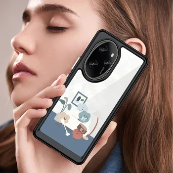 Jzon For Honor 100 Pro 5G Phone Case baba stílusú átlátszó hátlap ütésálló védőhéj