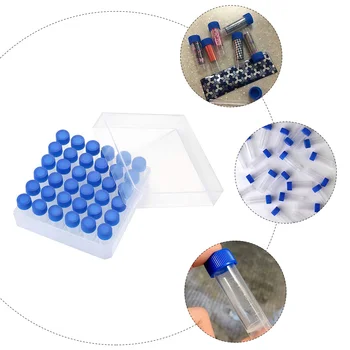 5 ml Krioviális fagyasztócsövek Üvegtartályok folyadékokhoz Műanyag vizsgálati kísérlet kellékek Minta dugaszolható
