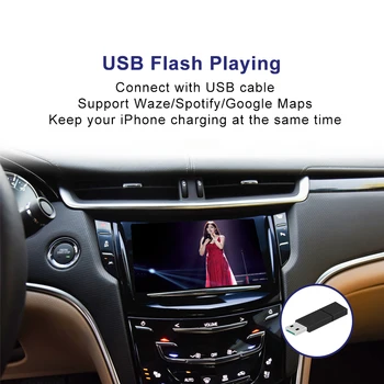 Wireless CarPlay for Cadillac ATS CTS XT5 XTS SRX 2014-2017 Android Auto Module Box Video Interface Mirror-Link