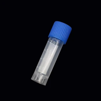 100DBS laboratóriumi kémiai műanyag kémcső injekciós üveg tömítősapka csomagolási tartály irodai iskolai vegyszerek 2ML laboratórium