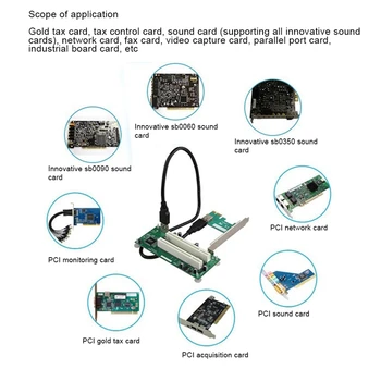Asztali PCI-Express PCI-E PCI adapter kártya PCI - két PCI bővítőhely USB 3.0 bővítőkártya