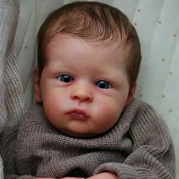 18inch Reborn babakészlet Oskar Awake Baby már festett befejezetlen babaalkatrészek