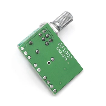1 ~ 5DB PAM8403 Mini 5V Audio digitális teljesítményerősítő kártya Audio erősítő USB tápegység 2 * 3W hangerőszabályzó erősítő
