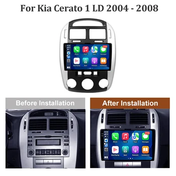 Android 13 Kia Cerato 1 LD 2004 - 2008 autórádió multimédia lejátszó navigáció sztereó GPS automatikus fejegység száma 2Din DSP 5G WIFI