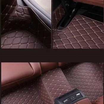 Autó padlószőnyegek Peugeot 2008 P24 2020 2021 2022 Luxus bőrszőnyeg szőnyegek tartós párna Szennyeződésgátló szőnyegek készlet Autó kiegészítők