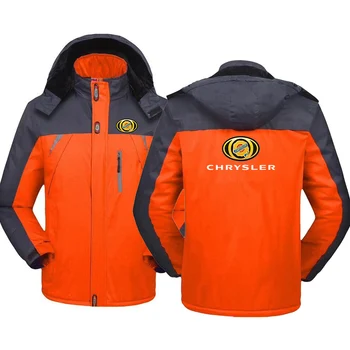 CHRYSLER 2023 Férfi új téli nyomtatás Vastagított széldzseki kabátok Népszerű vízálló melegítő hidegálló kényelmes kabátok felsők